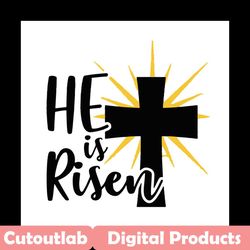 he is risen svg, easter svg, rabbit svg, bunny rabbit svg, easter egg svg, risen svg, cross svg, jesus svg, rabbit lover