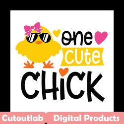 one cute chick svg, easter svg, trending svg, rabbit svg, bunny rabbit svg, chick svg, cute chick svg, easter egg svg, r