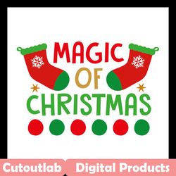 magic of christmas svg files for silhouette, files for cricut, svg, dxf, eps, png instant download