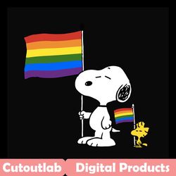 snoopy dog svg,lgbt svg,rainbow lgbt flag, gay pride, lesbian pride,rainbow lgbt, snoopy lover, lgbt lover, lgbt gift, g