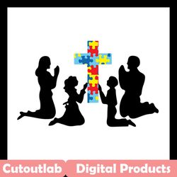 autism family svg files for silhouette, files for cricut, svg, dxf, eps, png instant download