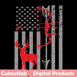 deer hunting american flag bow hunting svg, trending svg, deer svg, deer hunting svg, american flag svg, bow hunting svg