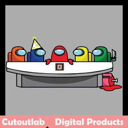 impostor among us party svg, trending svg, among us svg, impostors svg, crewmates svg, among us party svg, sus svg, sile