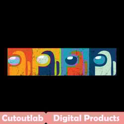 four impostor among svg, trending svg, impostor among svg, us svg, funny us svg, vintage game svg, game sus svg, among u