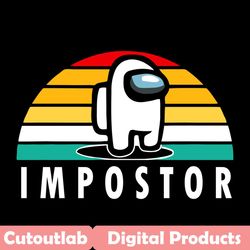 sunset imposter among svg, trending svg, among us svg, imposter among svg, funny imposter among svg, game us sus svg, fu