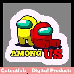 among us svg, trending svg, impostor svg, red impostor svg, yellow impostor svg, among us game svg, crewmates svg, game
