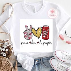 peace love dr pepper svg files for silhouette, files for cricut, svg, dxf, eps, png instant download