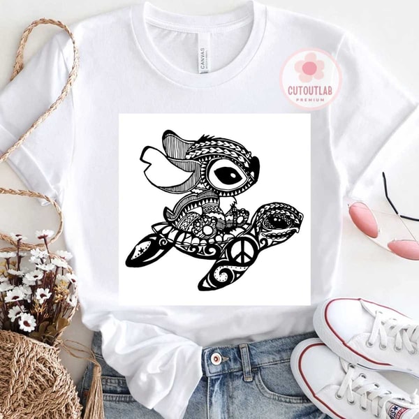 Stitch Turtle Color Stitch And Turtle Svg, Mandala Svg, Turtle Svg, Stitch Svg, | Inspire ...