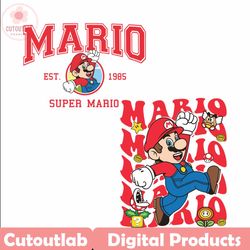 funny super mario est 1985 svg