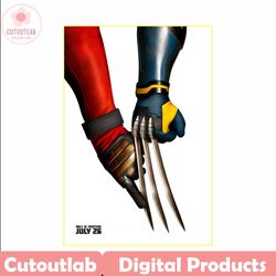 deadpool and wolverine hold hand png