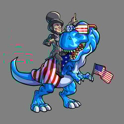 patriotic abraham lincoln riding t-rex dino 4th of july png svg american flag usa fourth