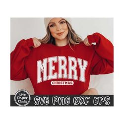 merry christmas svg, merry christmas png, christmas sublimation shirt svg, merry varsity png, retro christmas svg, digit