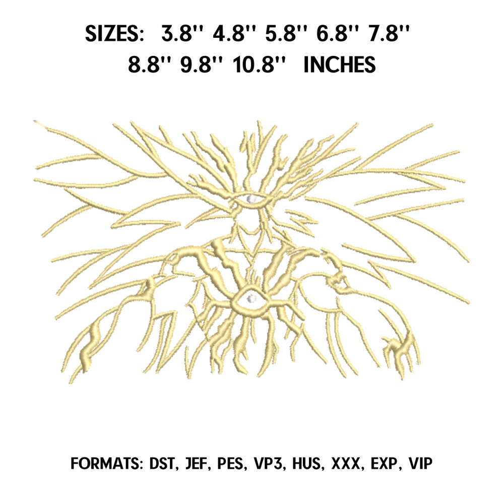Boros Embroidery Design File Pes, Anime pes design, Machine Embroidery Pattern. One punch man embroidery design.png