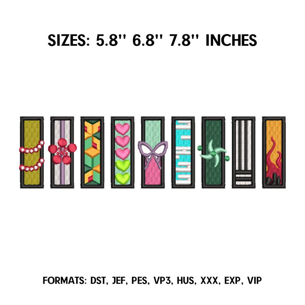 Hashira Embroidery Design File, Kimetsu no yaiba Anime Embroidery Design, Machine Embroidery Design Demon Slayer.png