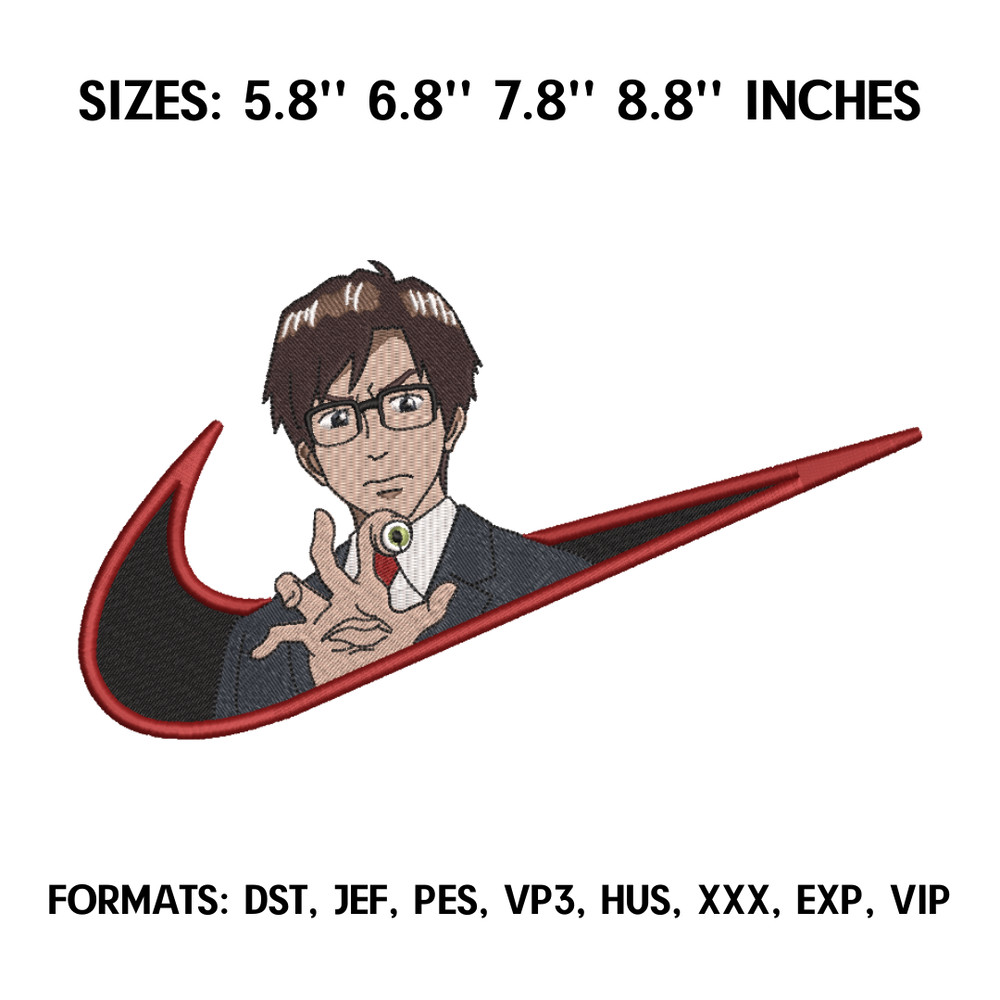Izumi Shinichi Embroidery Design File, Parasyte Anime Embroidery Design, Machine embroidery, Anime Pes Design Brother.png