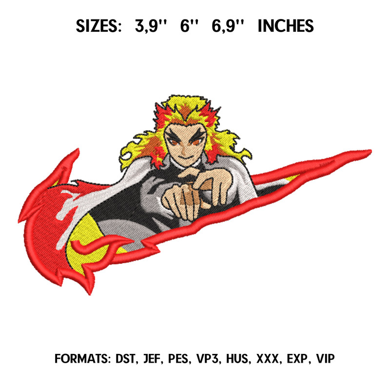 Kyojuro Rengoku Embroidery Design File, Kimetsu no yaiba Anime Embroidery Design, Demon Slayer anime embroidery design 1.png