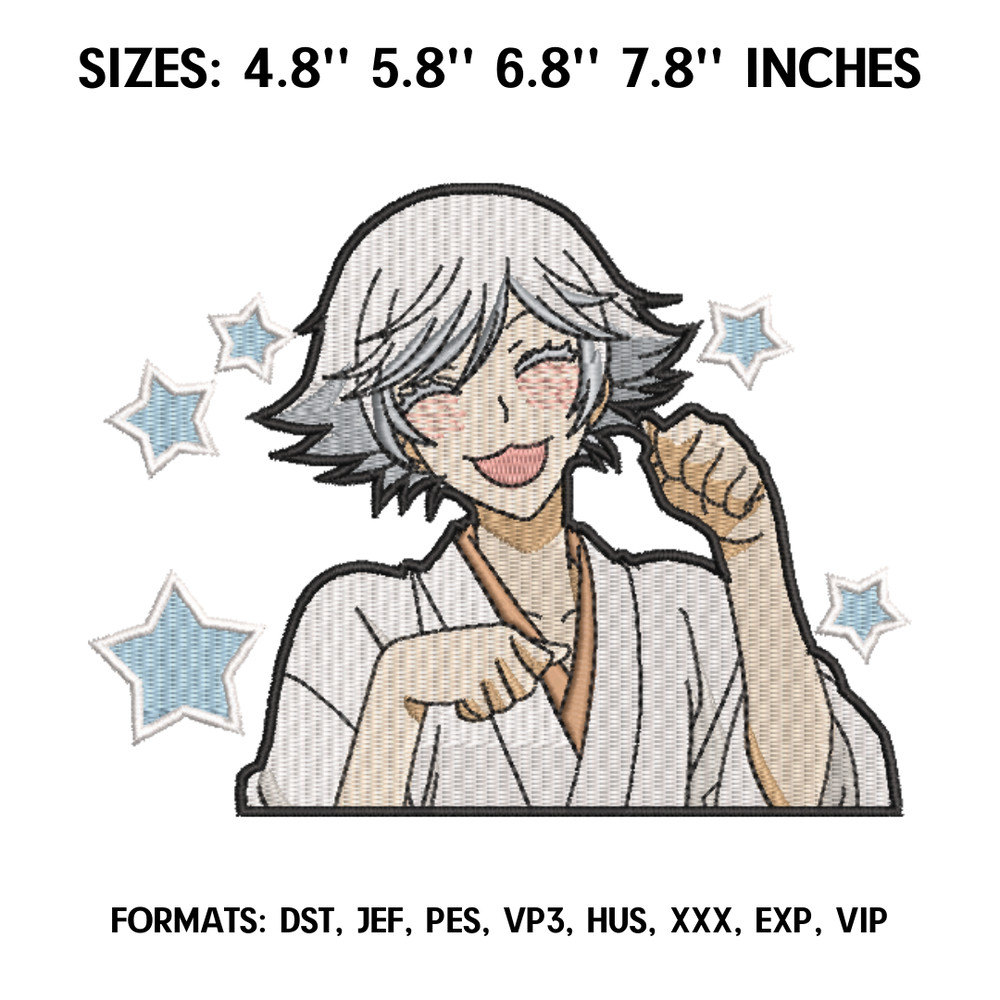 Mizuki Embroidery Design File, Kamisama Hajimemashita Anime Embroidery Design, Machine embroidery, Anime Pes Design.png