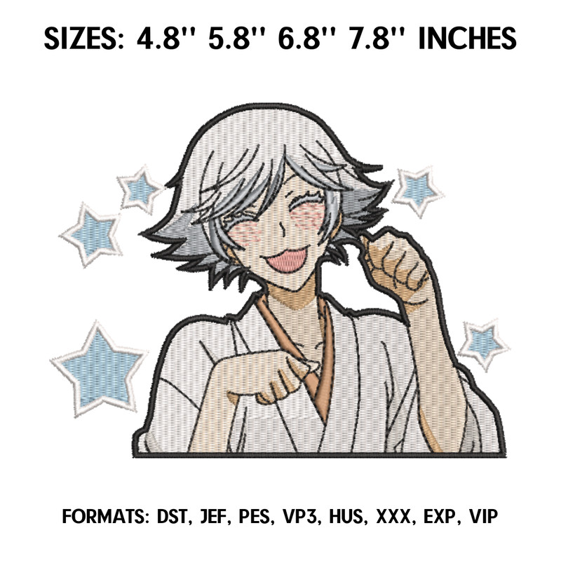 Mizuki Embroidery Design File, Kamisama Hajimemashita Anime Embroidery Design, Machine embroidery, Anime Pes Design.png