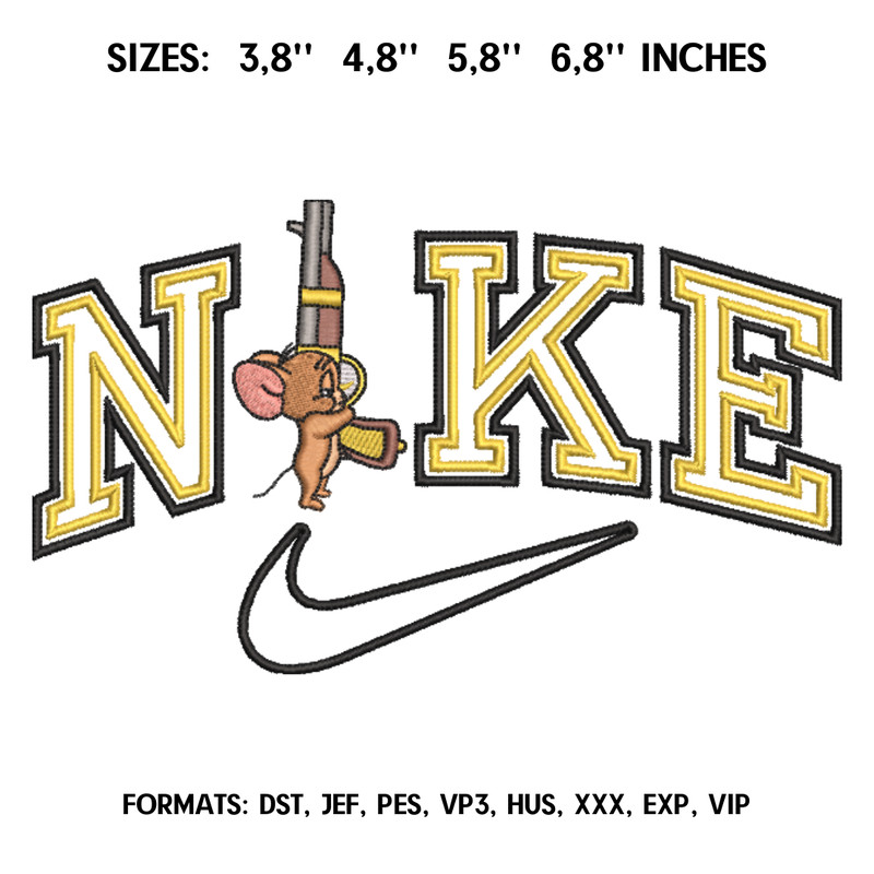 Mouse Jerry Embroidery Design File Tom and Jerry Anime Embroidery Design Cartoon Embroidery Design Love Embroidery.png