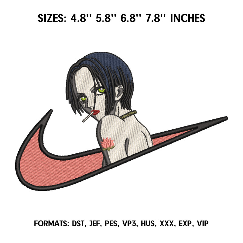 Nana Osaki Embroidery Design File, Nana Anime Embroidery Design, Instant Download Embroidery Design.png