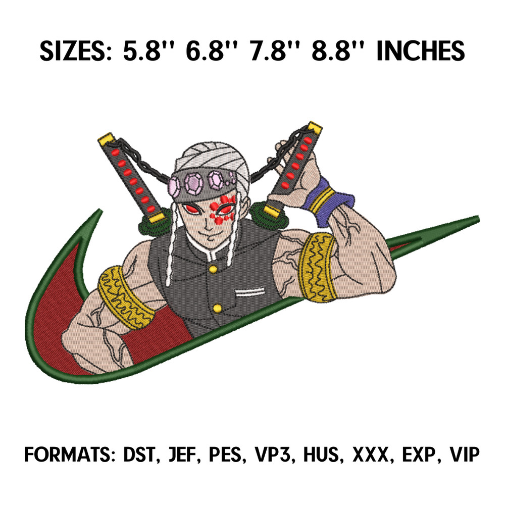 Nike Tengen Uzui Embroidery Design File, Kimetsu no yaiba Anime Embroidery Design, Demon Slayer Embroidery Design File.png
