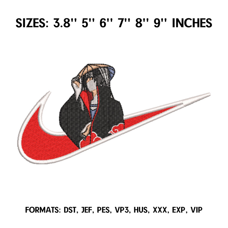 Nike Uchiha Itachi Embroidery Design File, Naruto Anime Embroidery Design, Machine Embroidery. Anime Design Pes Brother 1.png