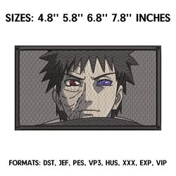obito embroidery design file naruto anime embroidery design machine design pes dst. obito uchiha embroidery pes