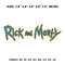 Rick and Morty Embroidery Design File, Rick and Morty Anime Embroidery Design, Machine embroidery pattern..png