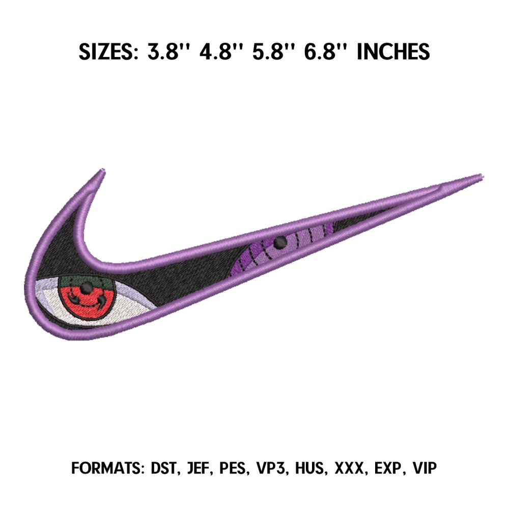 Sasuke Sharingan Embroidery Design File, Naruto Anime Embroidery Design, Machine embroidery pattern, Anime Design Pes.png