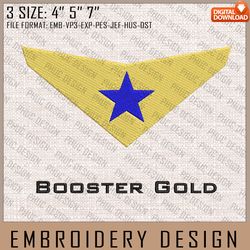 booster gold embroidery files, dc comics, movie inspired embroidery design, machine embroidery design