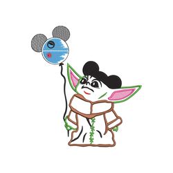 baby alien embroidery designs, this is the way embroidery designs, grogu digitizing machine embroidery files - 3 sizes -