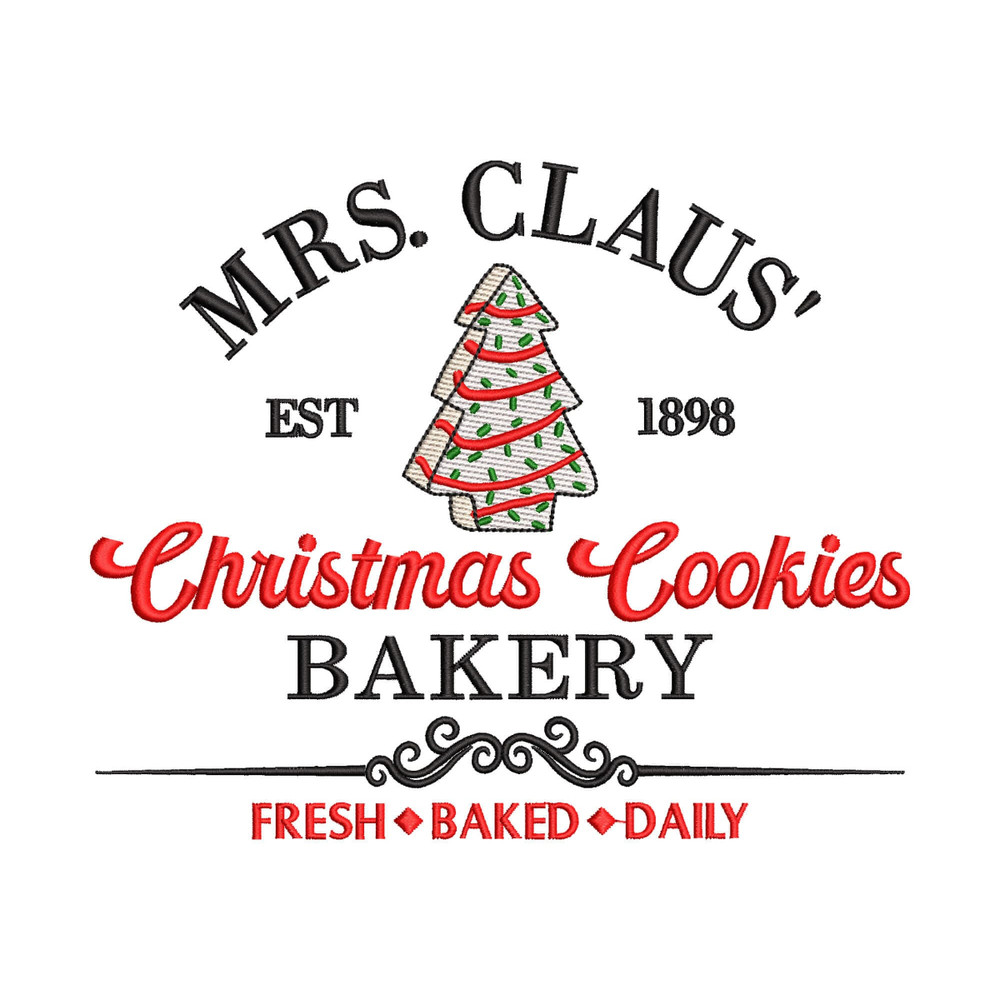 Christmas Tree Cake Embroidery Design, Christmas Gingerbread Bakery Embroidery Design, Christmas Cookies Bakery Embroidery Digital Files.jpg
