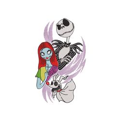 halloween embroidery designs, jack skull machine embroidery files, jack nightmare christmas sketch embroidery - 3 size -