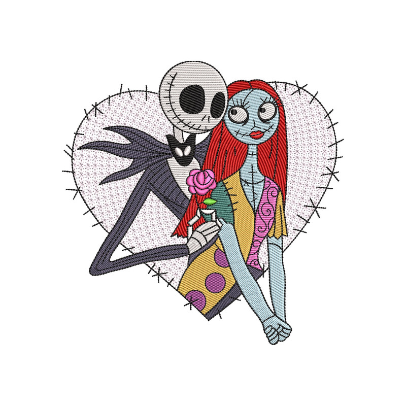 Halloween Embroidery Designs, Nightmare King Skeleton Embroidery Designs, Jack Machine Embroidery Design Files - 3 Size - Digital Downloads.jpg