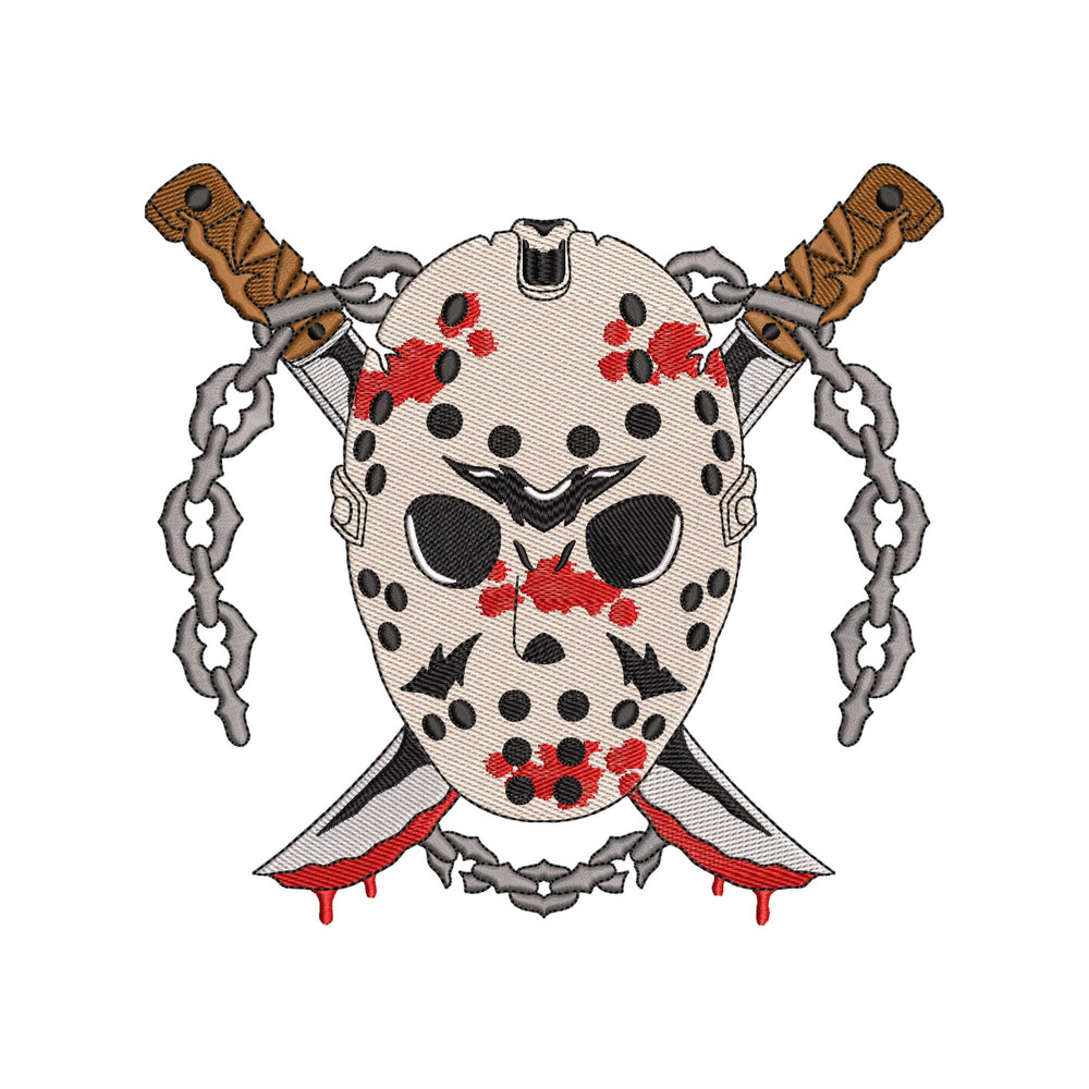 Halloween Horror Embroidery Designs, Retro Horror Bloody Knife Killer Digital Embroidery Machine Design Files - 4 Sizes - Instant Downloads.jpg