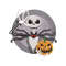 Halloween Skeleton Embroidery Design, Jack Skull with Pumpkin Embroidery Digitizing Machine Embroidery Files - 4 Sizes - Instant Downloads.jpg