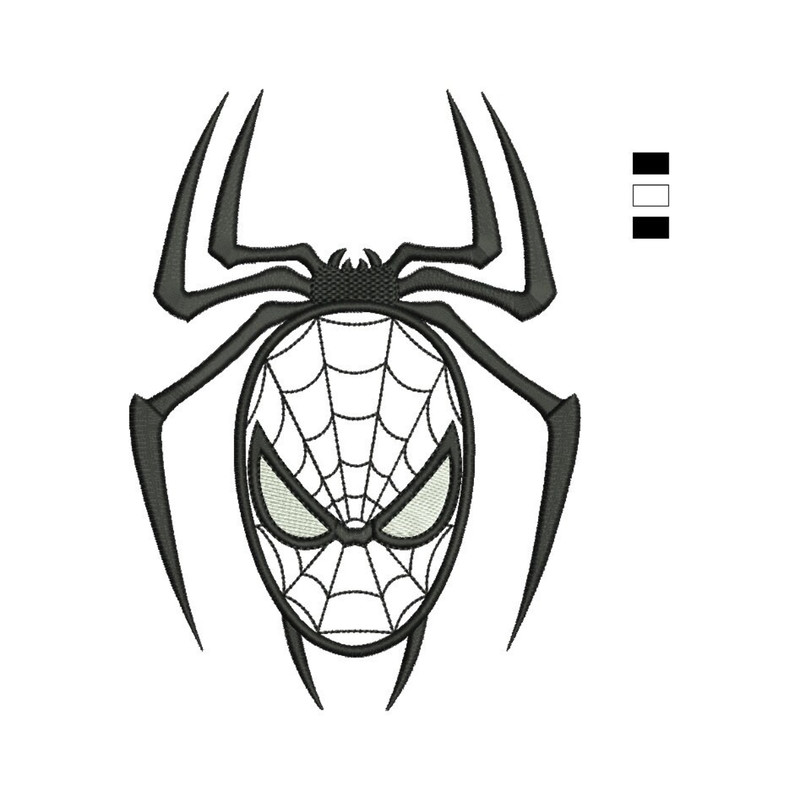 Superhero Embroidery Designs, Spider Web with Man Machine Embroidery Files, Super Hero Embroidery Patterns, 3 Sizes, Instant Downloads.jpg