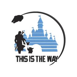 this is the way embroidery designs, baby alien grogu embroidery patterns, digitizing machine embroidery files - 3 sizes