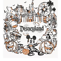 retro halloween cartoon disneyland characters png