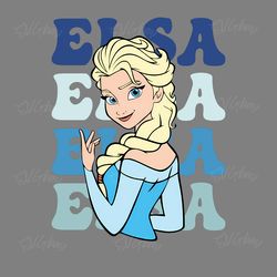 elsa disney princess cartoon frozen png digital download files