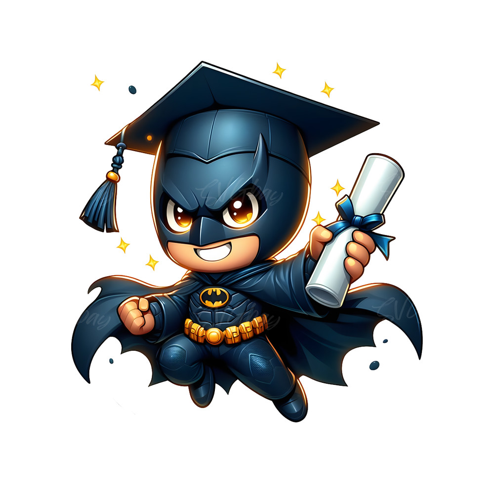 Superhero-Batman-Cartoon-Graduation-PNG-Digital-Download-Files-P2304241637.png