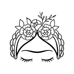 frida kahlo svg, frida kahlo png, frida print, frida kahlo, silhouette
