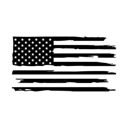 tattered american flag - digital download, instant download, svg, dxf, eps & png files inc