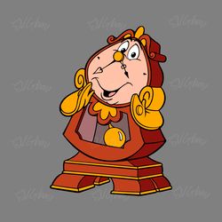 qualityperfectionus digital download - beauty and the beast cogsworth - png