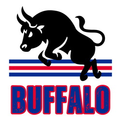 Retro Buffalo Bills NFL Football Logo SVG