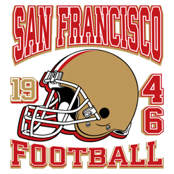 Vintage San Francisco 49ers 1946 Football Helmet SVG