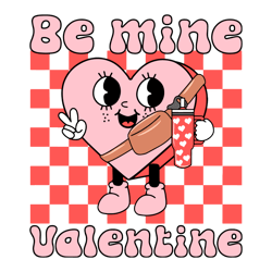 Be Mine Valentine Heart Stanley SVG