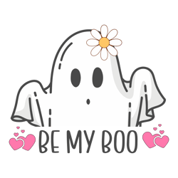 Be My Boo Valentines Day Ghost SVG