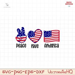 Peach love america SVG PNG, 4th of July SVG Bundle