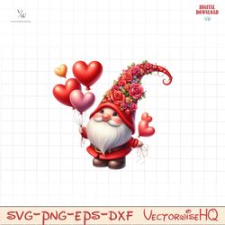 Valentines Gnome clipart Valentines clipart PNG